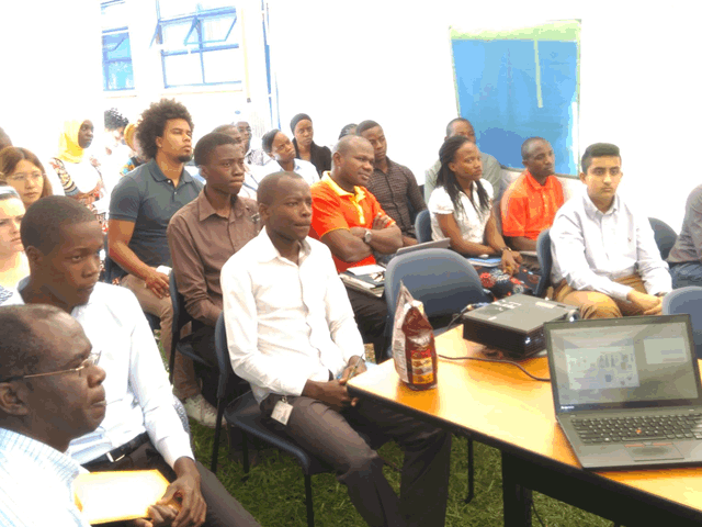 Interns During Presentations